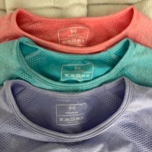 SHEIN Women's workout Tops - Coral, Teal, Lavender